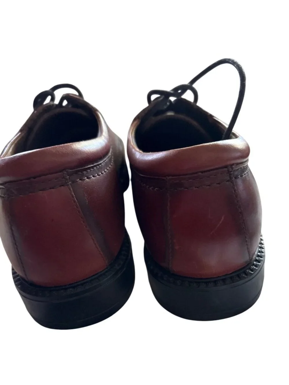 Dockers Mens Lace-Up Leather Oxford Shoes 10M Cordovan Brown New With Tags